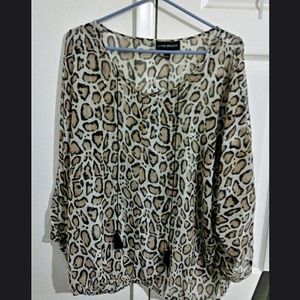 Leopard print blouse